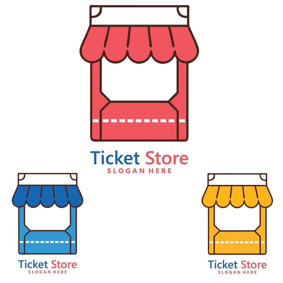 Ticket Logo Icon Event Pass, Admission Voucher, and Entertainment Branding Symbol vector
