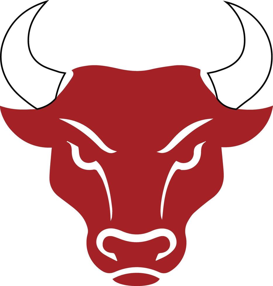 Bull Head Icon vector