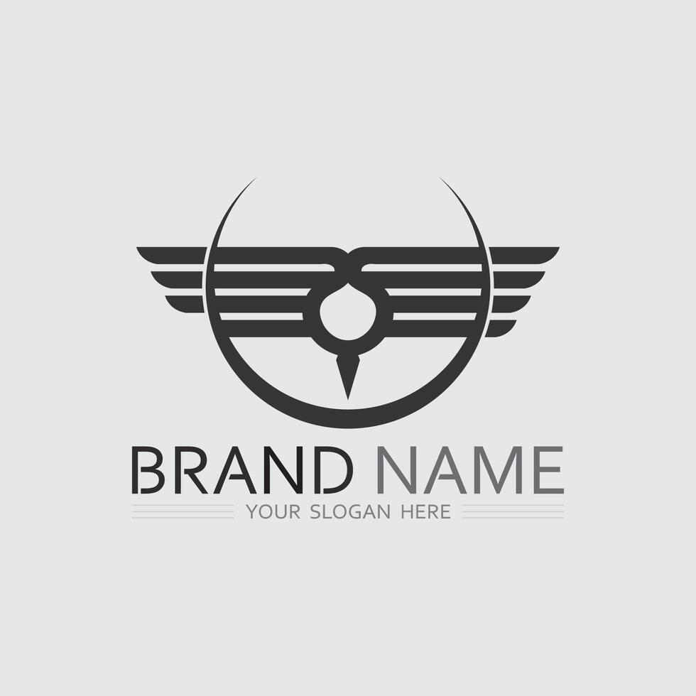 Abstract Wing Logo Icon Design for Modern Business and Creative Corporate Identity Branding vector