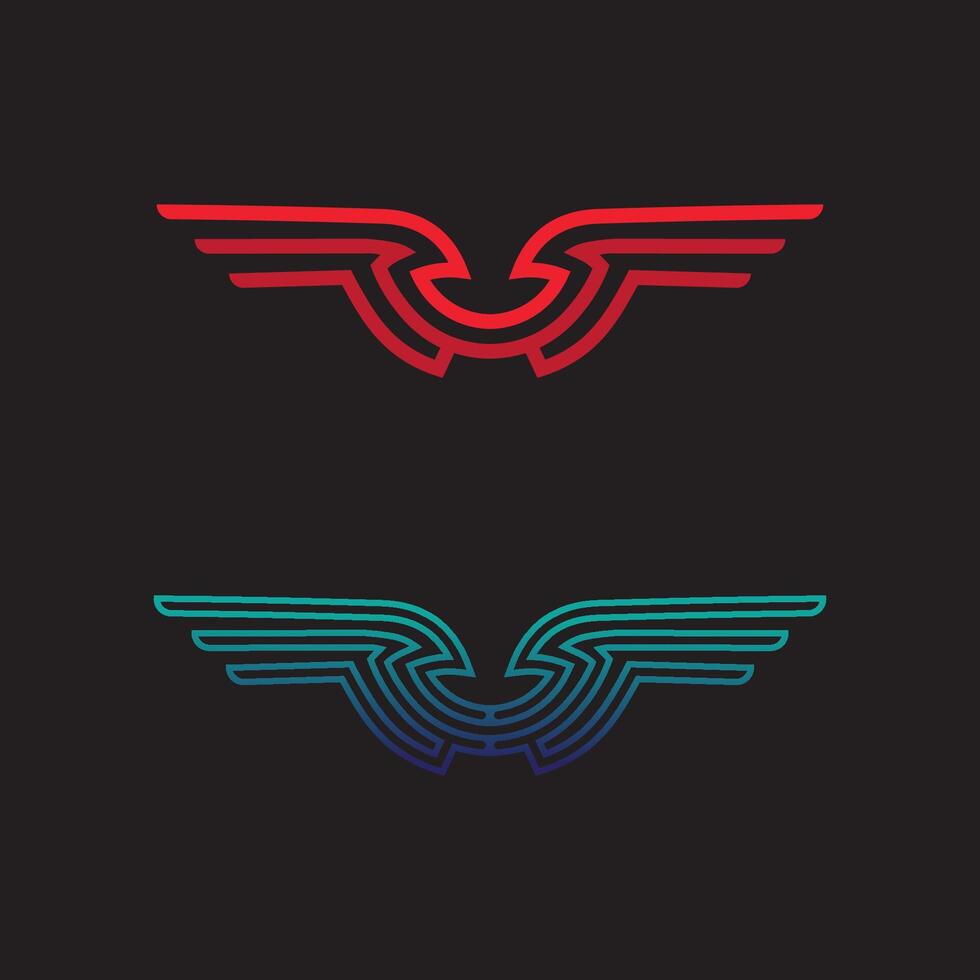 Royal Wing Emblem Logo vector