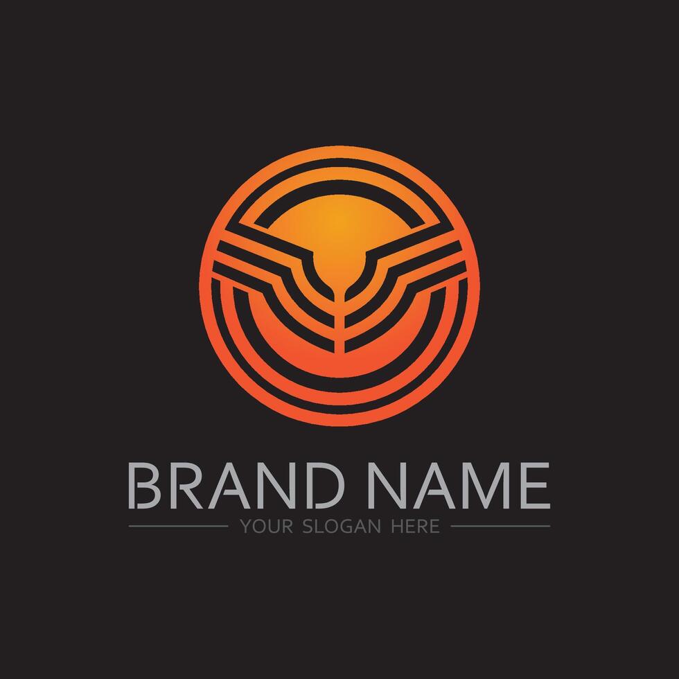 Techno Wing Icon for Digital Startups vector