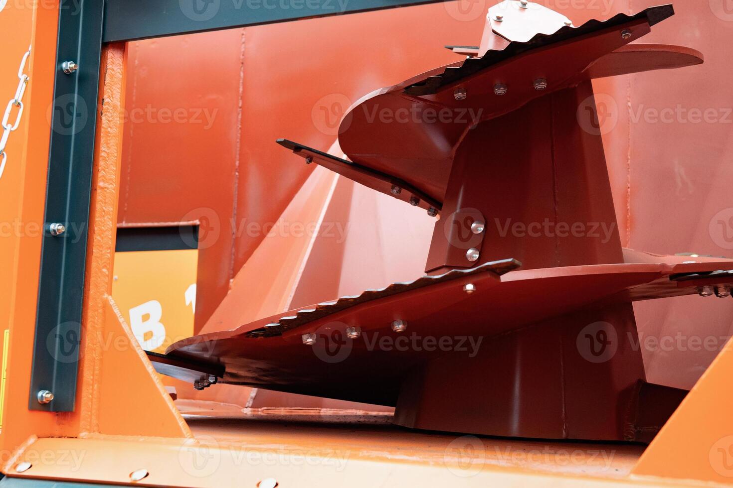 Trencher worm wheel construction machine on exhibition photo