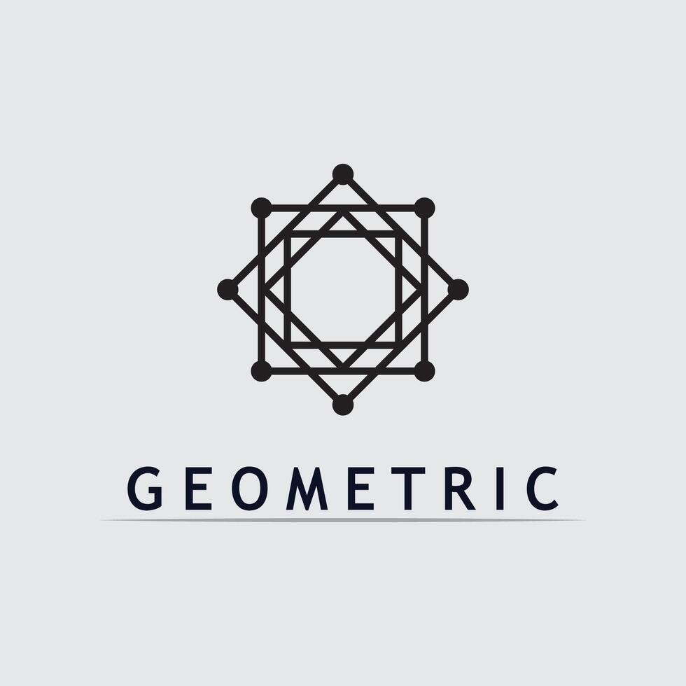 Geometric Elegant Geometric Symbol Iconsogo stock icon illustration and business logo vector