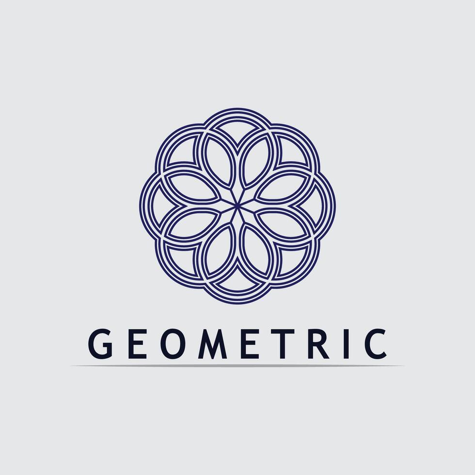 Geometric logo stock icon Symmetrical Diamond Shape Logo Icon vector