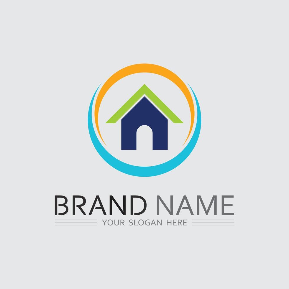 Minimalist Building Logo Icon for Architecture Firms vector