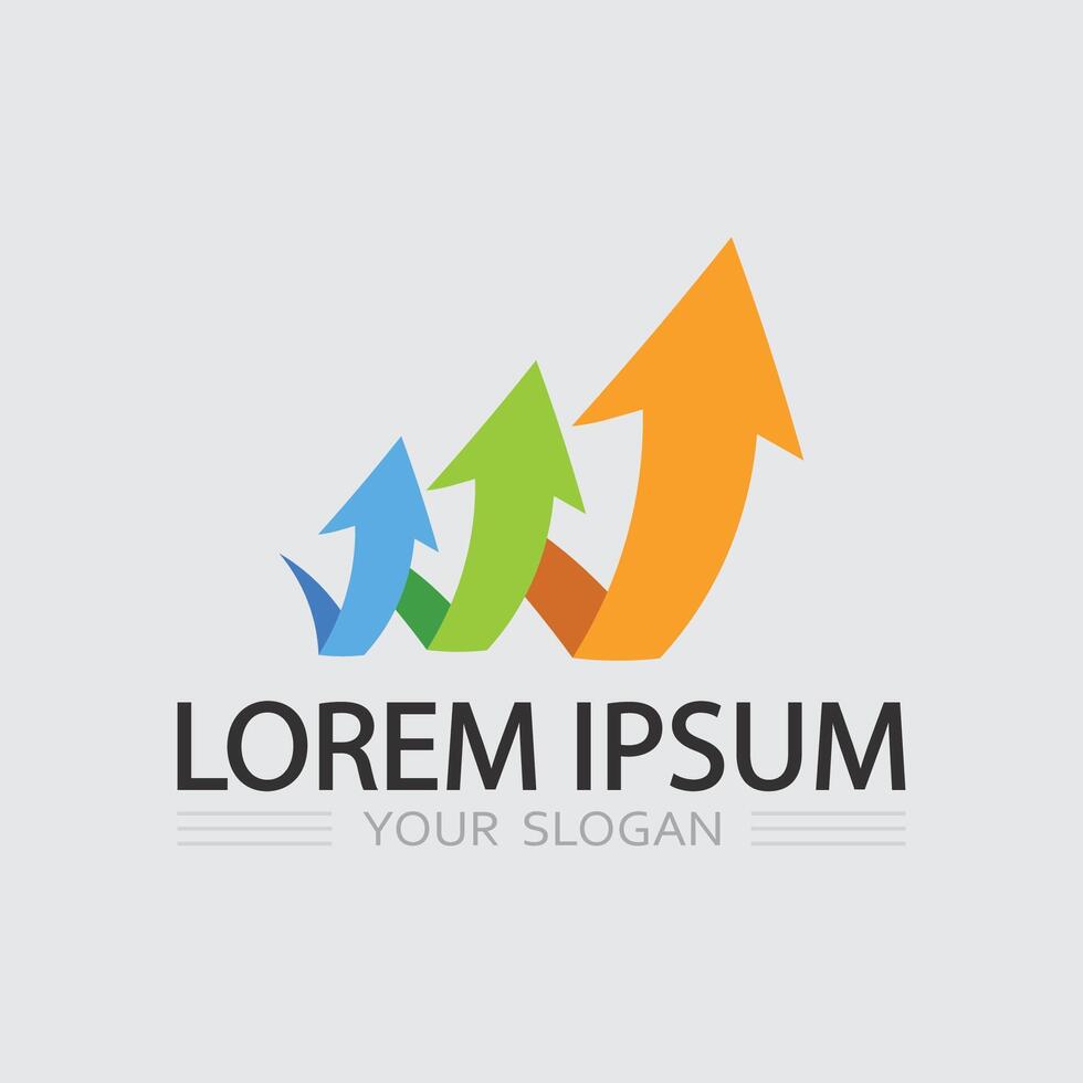 Dynamic Arrow Icon for Business vector