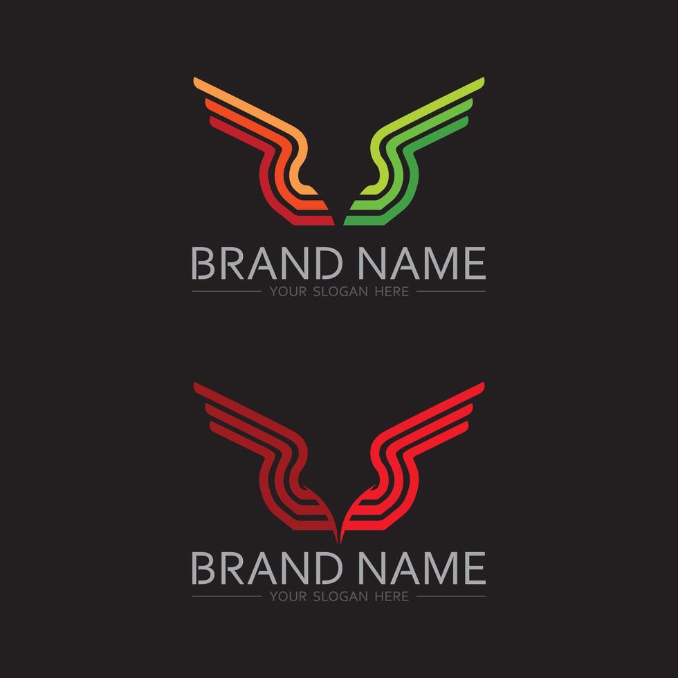 Wing Logo Design for Business Branding vector