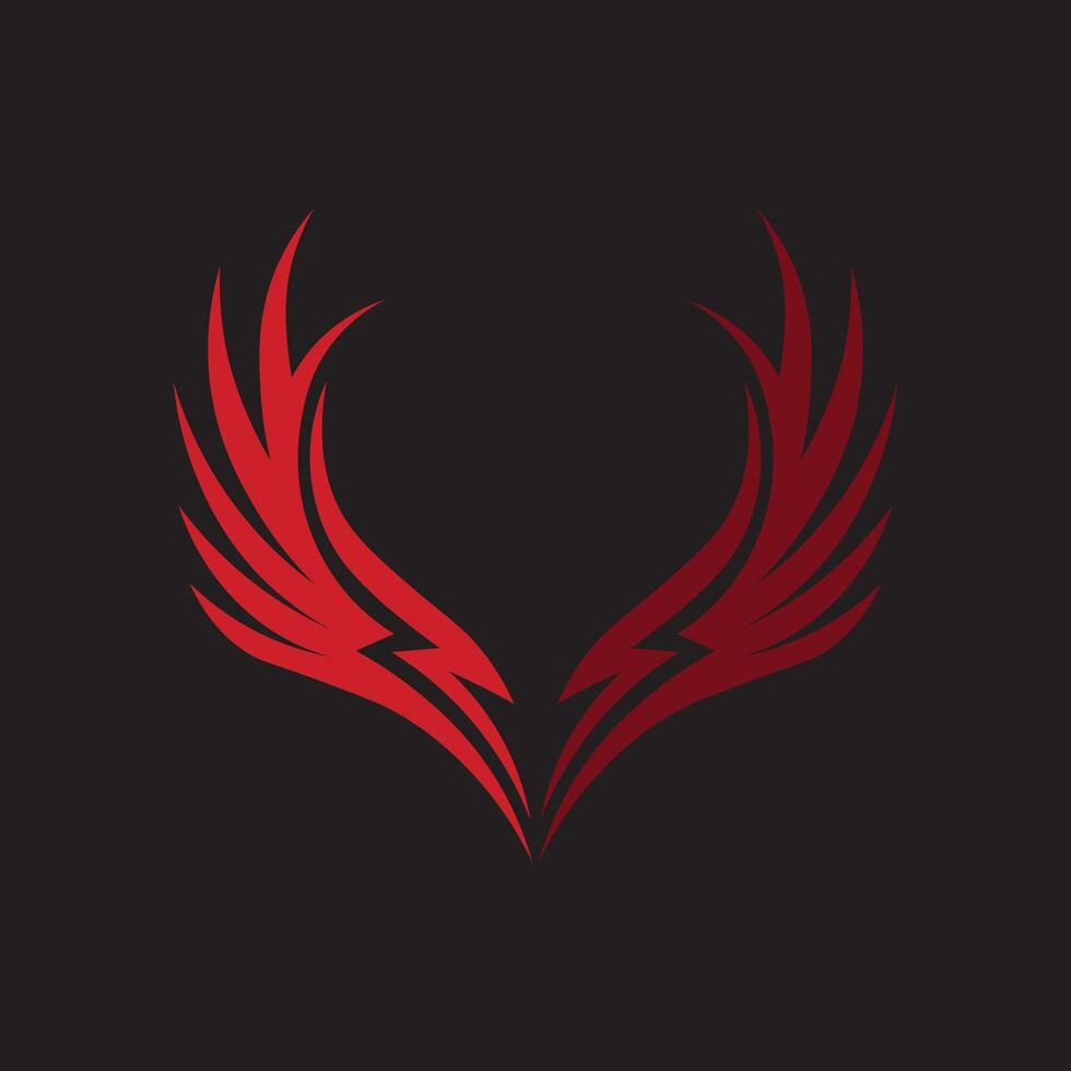 Clean Wing Shape Logo for Finance Industry vector