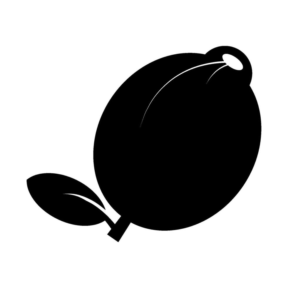 guava cute black background illustration vector