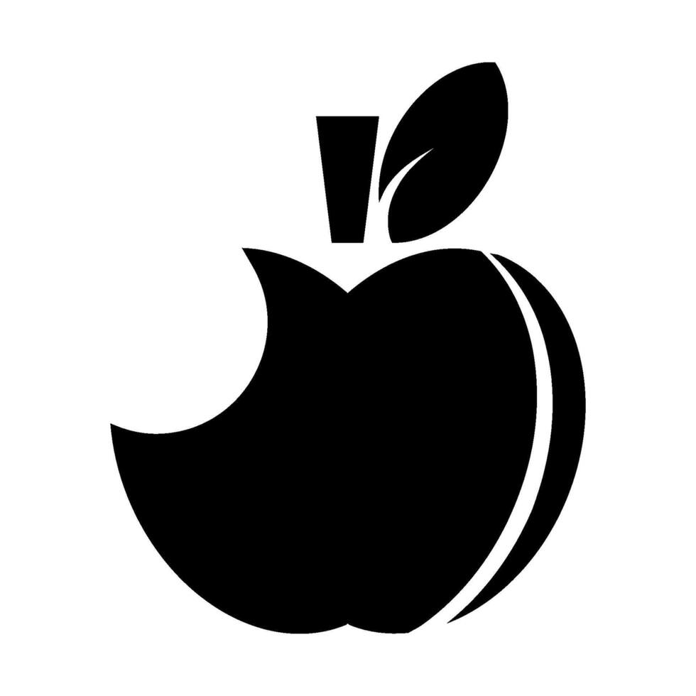 apple monochrome design vector