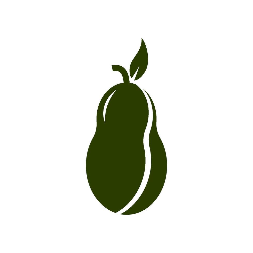 Simple Avocado Fruit vector