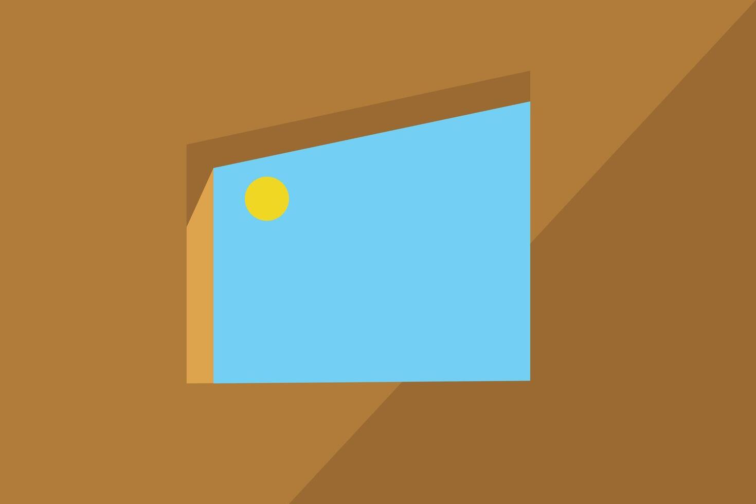 Illustration design of skyline from window vector