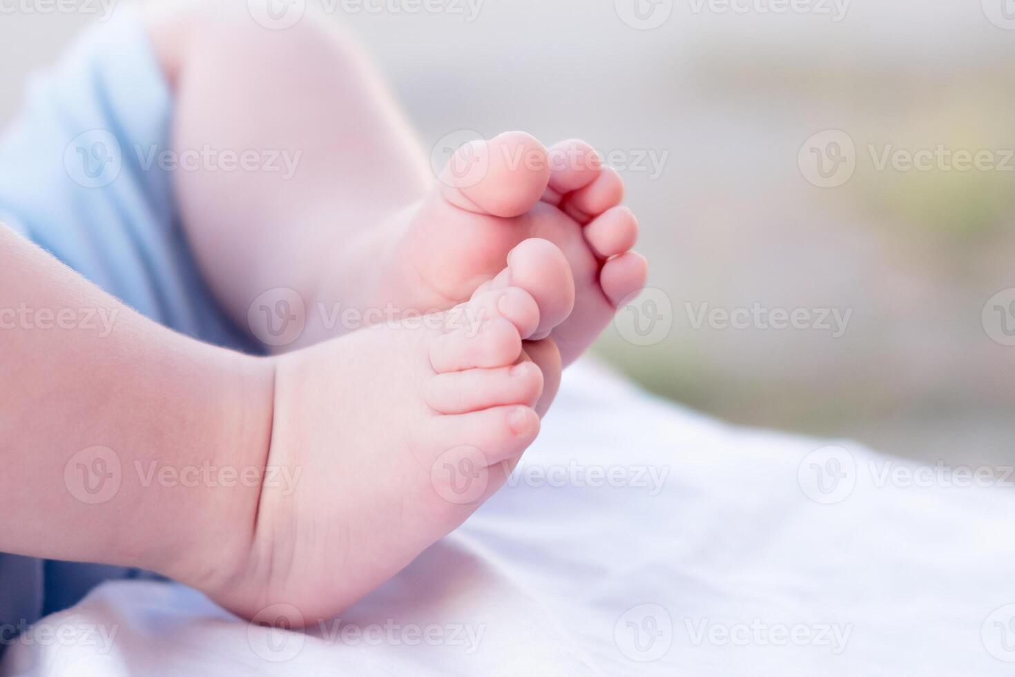 newborn baby's feet photo