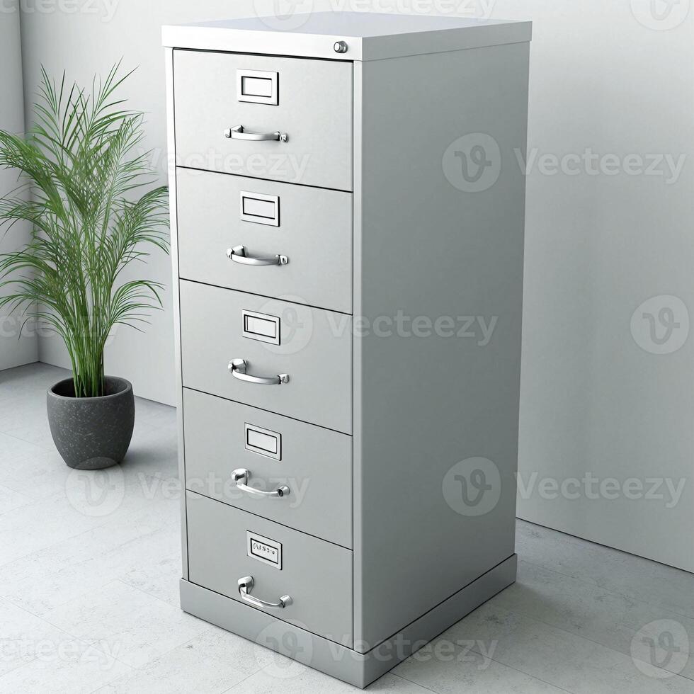 Modern filing cabinet photo