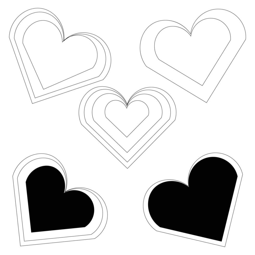 Heart and Love Graphic Design vector