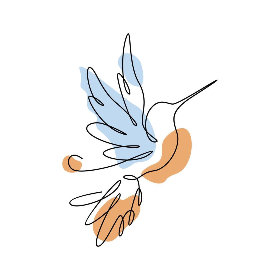 Luminary bird design, line art design walldecoration vector