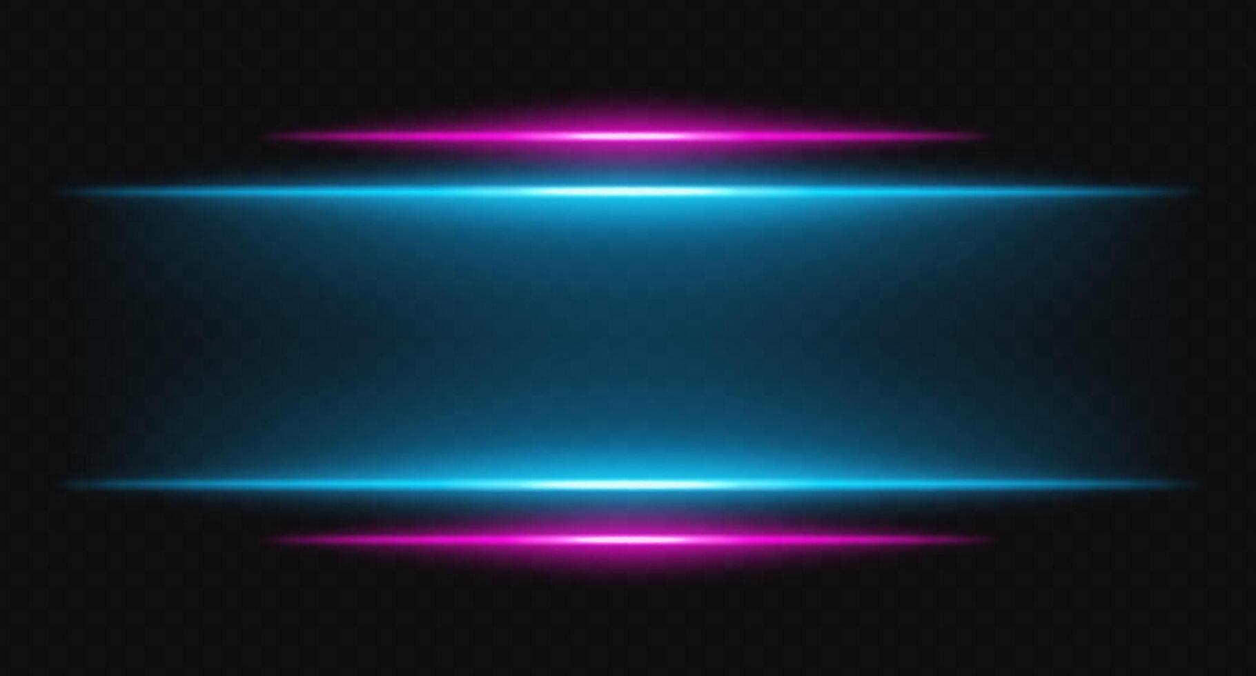 A glowing neon light background with blue and pink lights vector