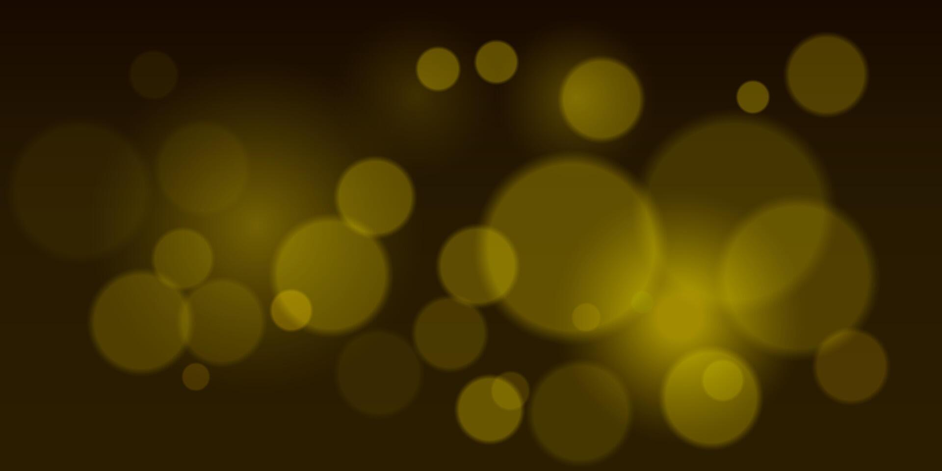 Golden bokeh background vector