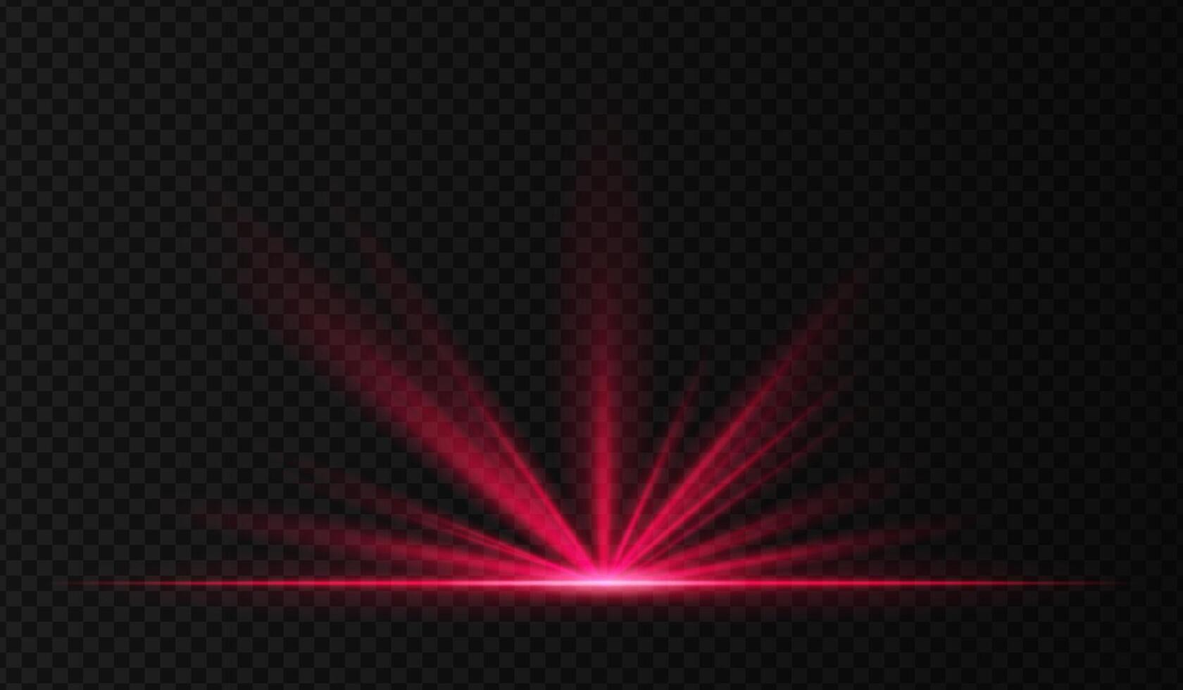 A red light on a black background vector