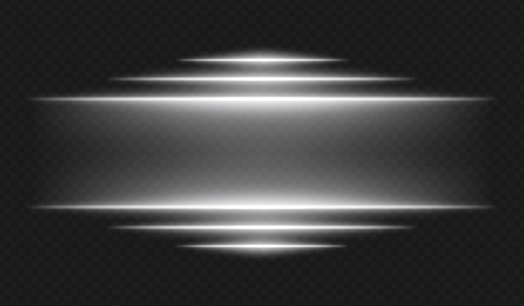 A white light beam on a black background vector