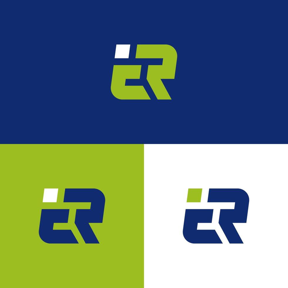 Letter TR or CTR Monogram Logo Concept, for Modern Technology Company vector
