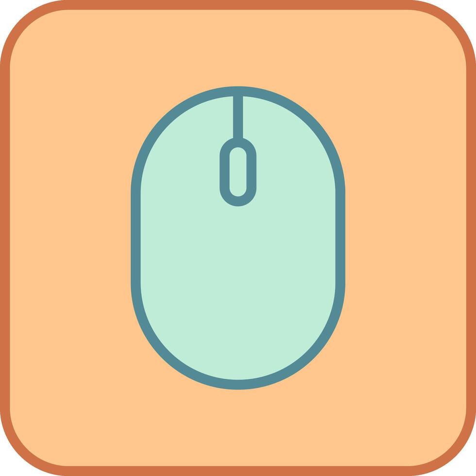Flat Computer Mouse Icon for Tech and UI Design vector