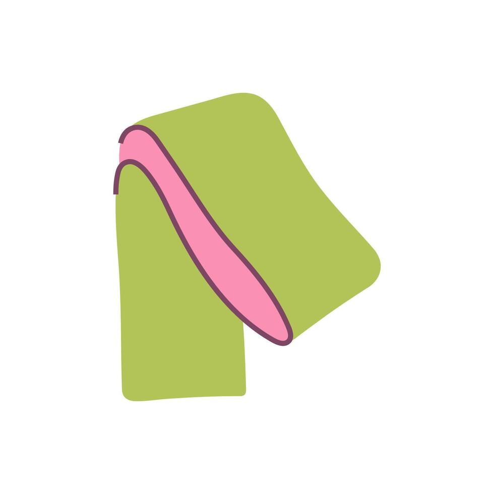 Resistance band for fitness, exercise and strength training vector