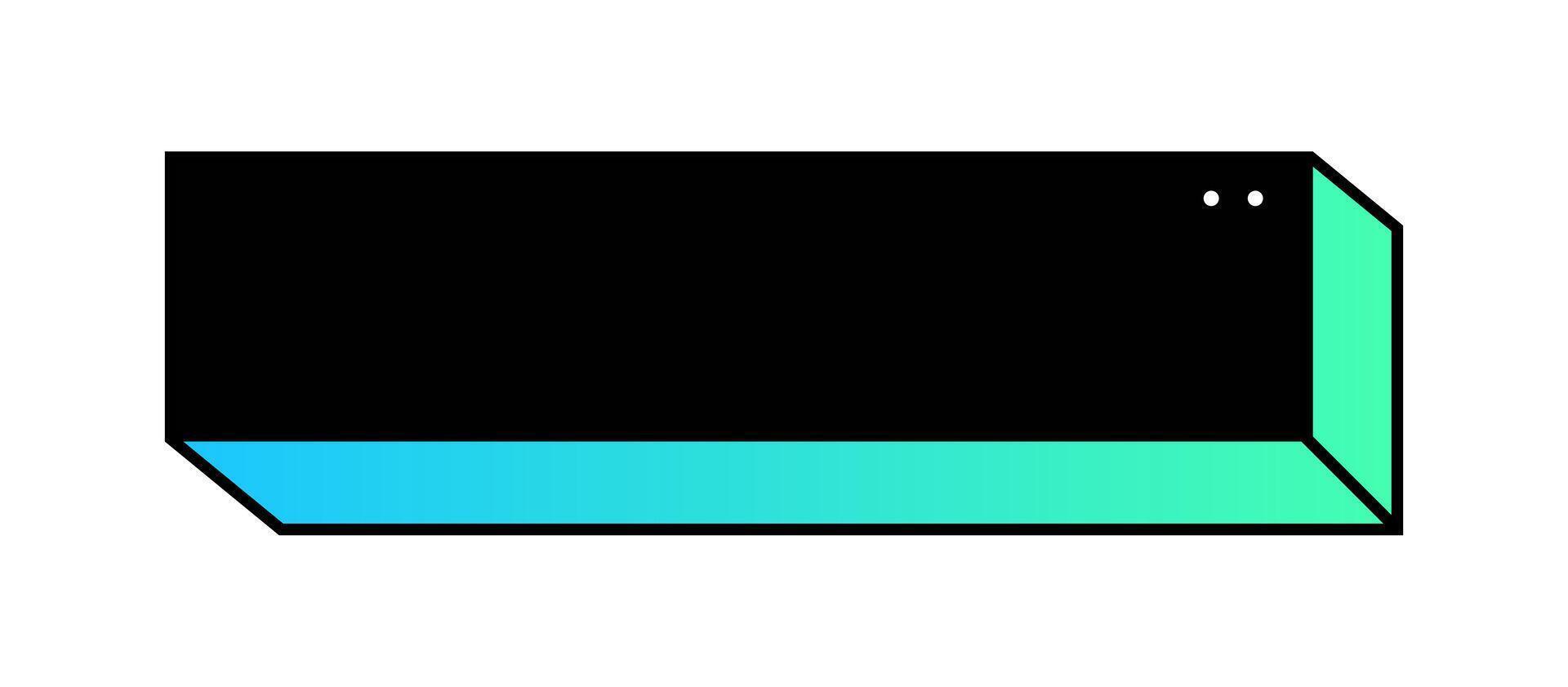 Futuristic element illustration. Colorful lower third design overlay. vector