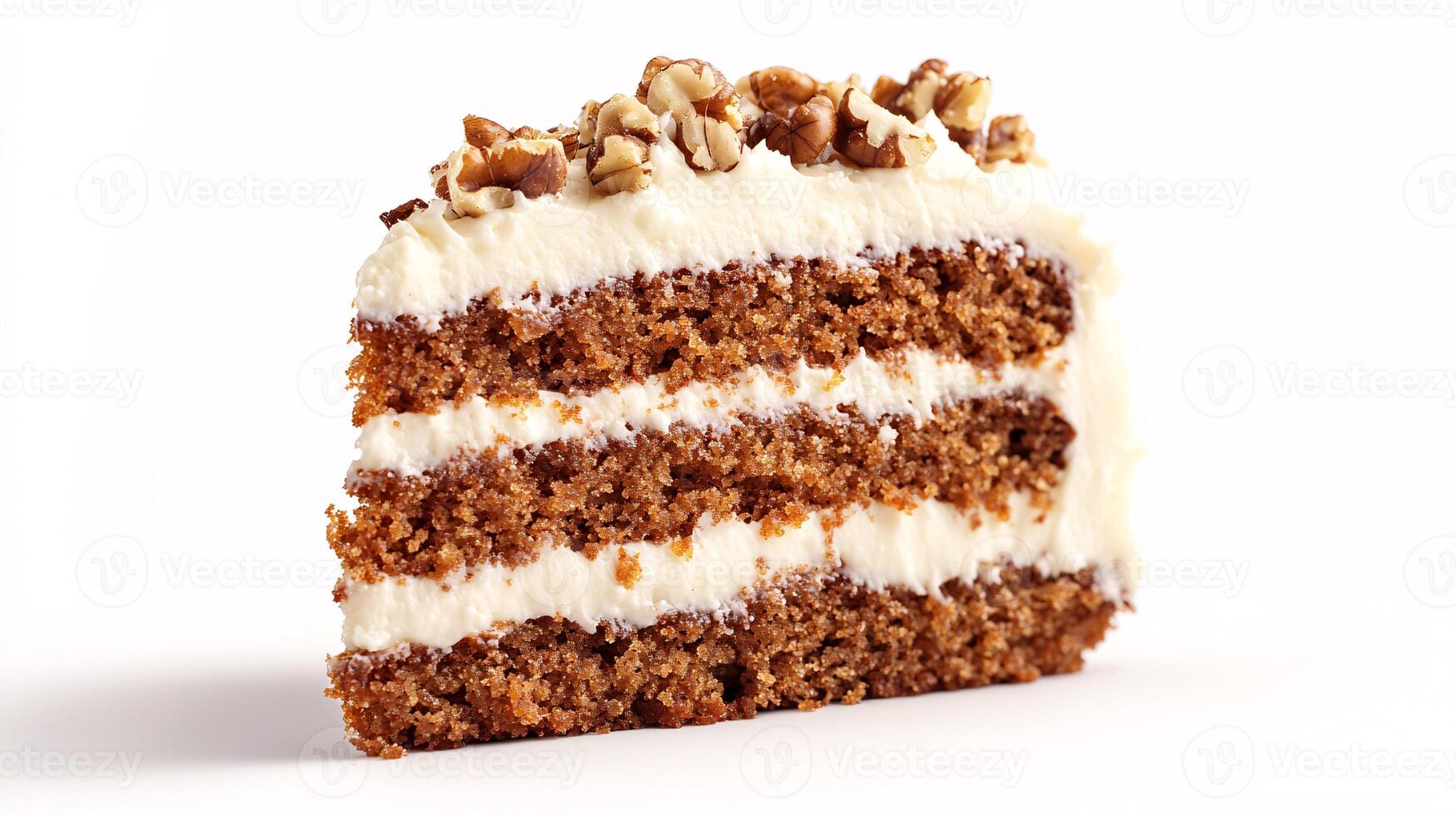 Inviting Close-Up of Carrot Cake Highlighting Rich Texture and Flavor photo