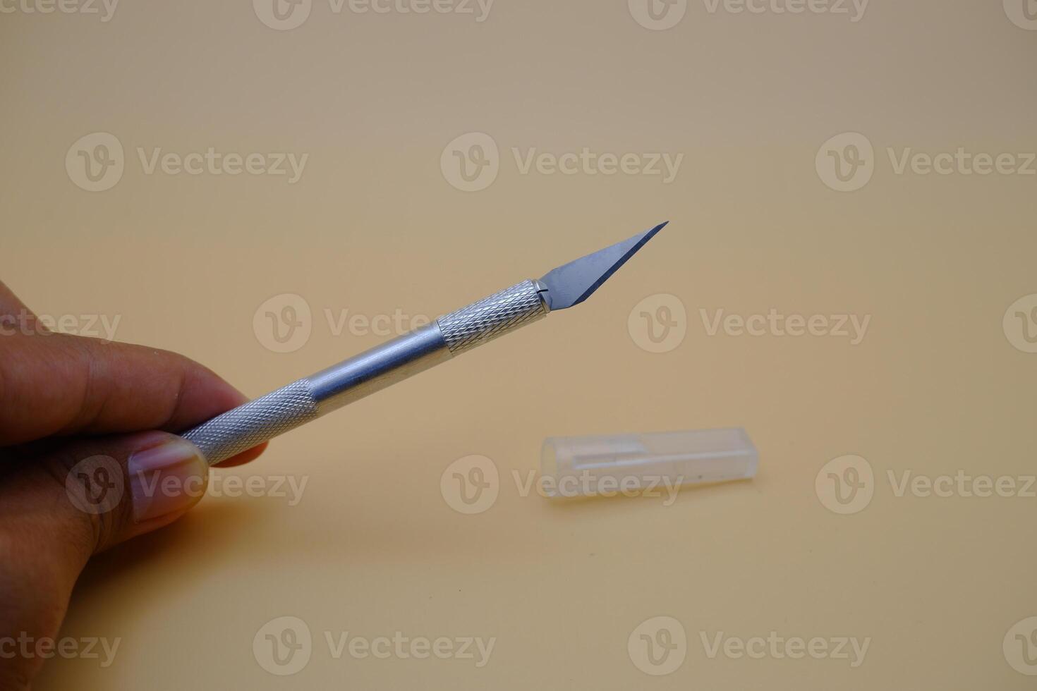 Detail Shot of X-Acto Style Knife for Fine Cutting Jobs photo