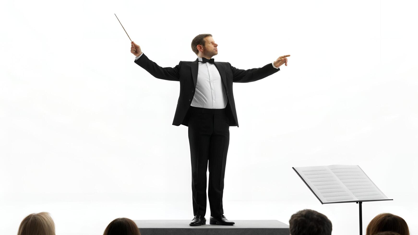 Conducting Orchestra Leader Directing Musicians photo