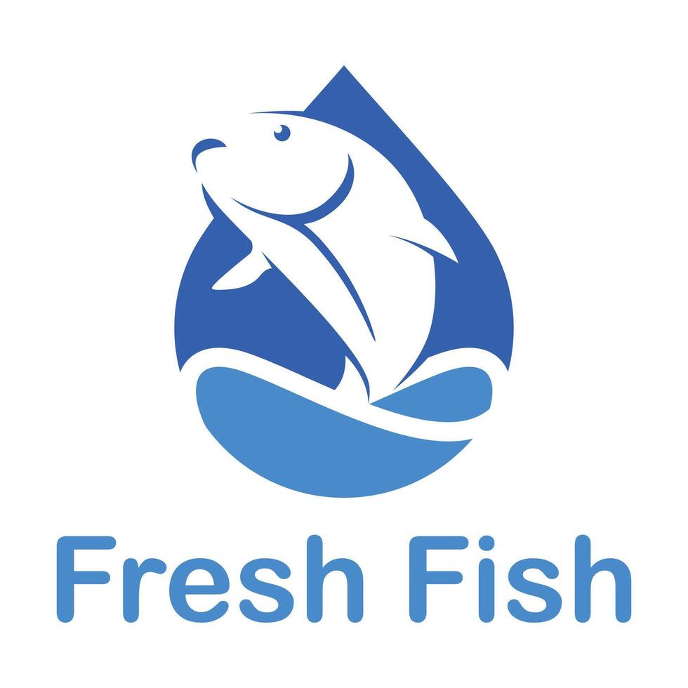 fresh fish isolated on white background vector