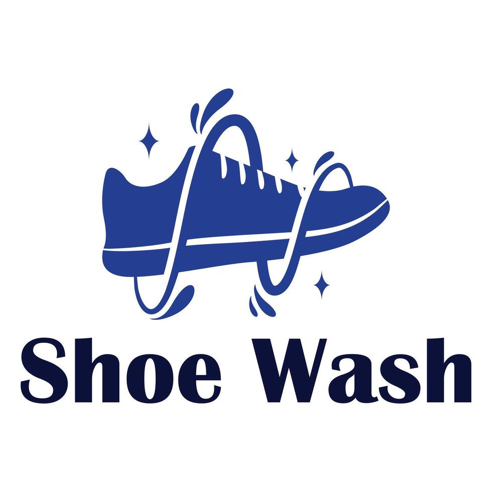shoe wash isolated on white background vector