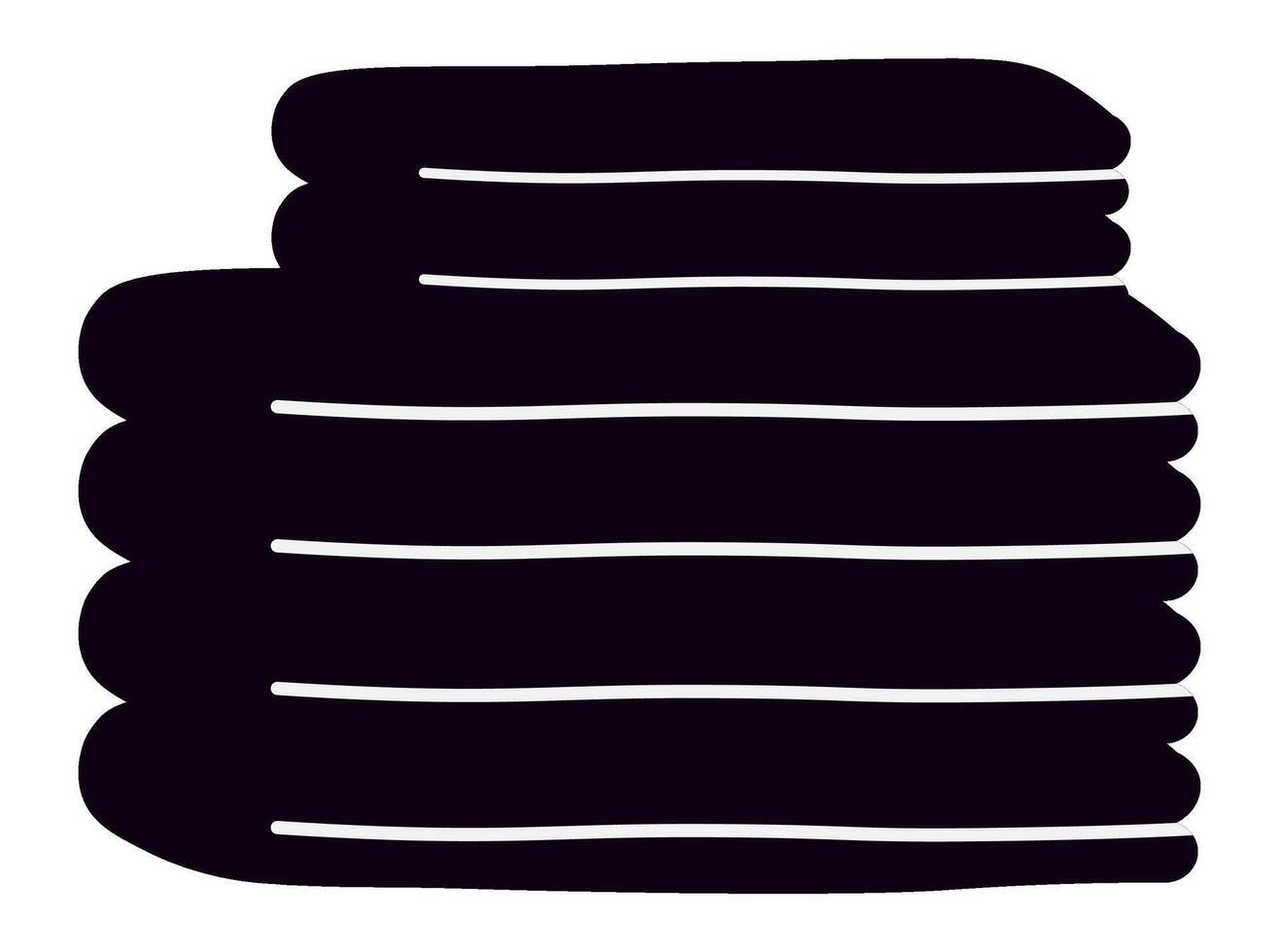 Soft, fluffy towels and blankets, neatly folded and stacked, create a cozy, inviting atmosphere ideal for relaxation or indulging in a spa day experience vector