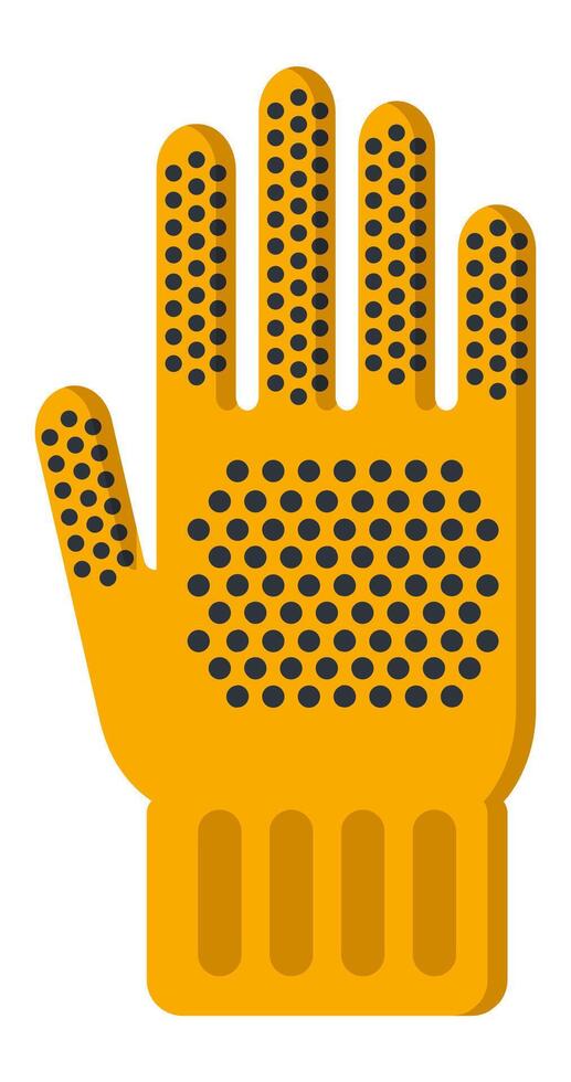 Protective glove ensuring safety and grip, ideal for various work environments requiring manual dexterity and protection against potential hazards vector