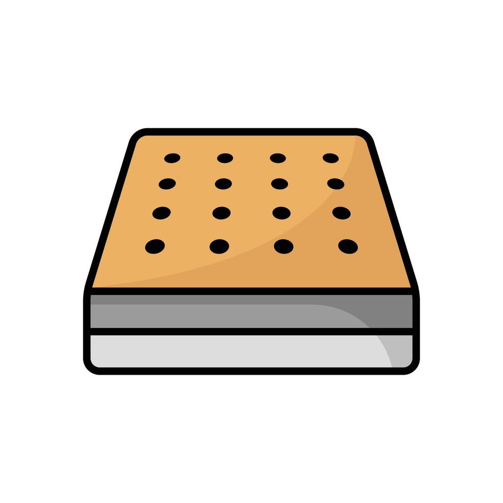 Memory Foam Mattress Icons vector