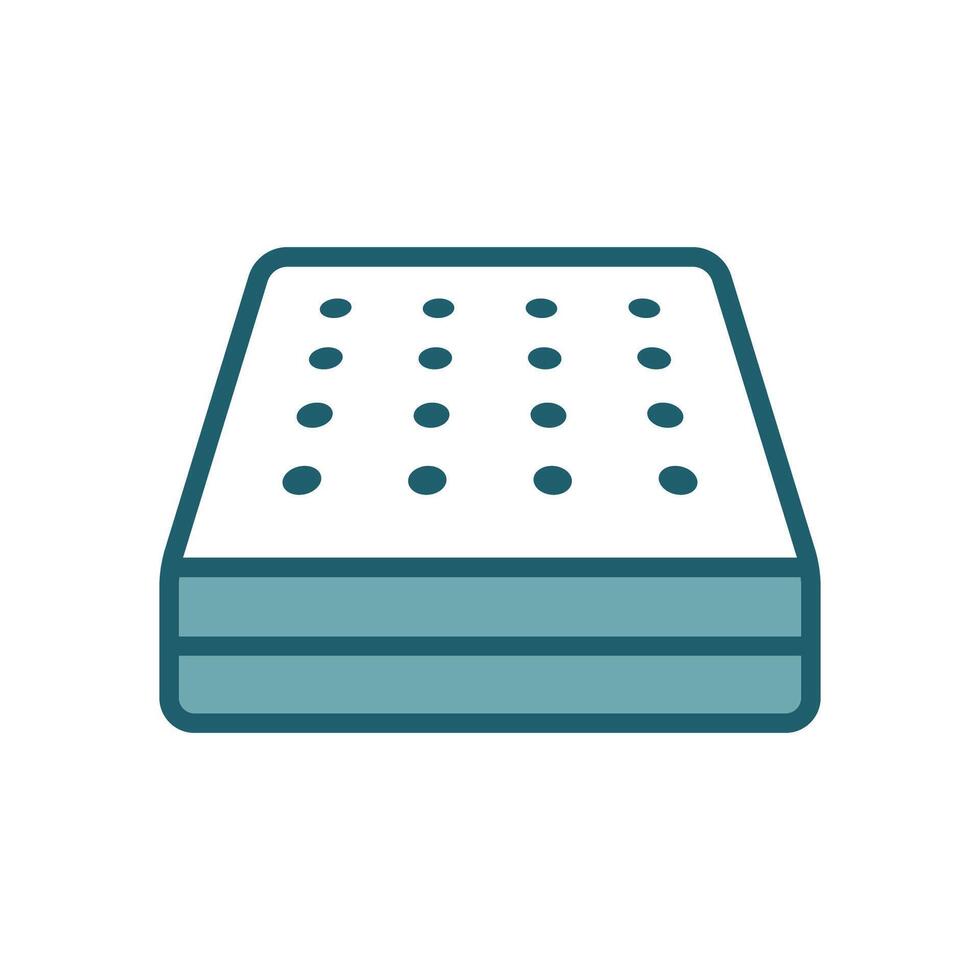 Mattress for Sleeping Flat Icons vector