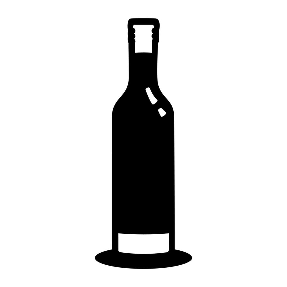 Bottle of wine vector