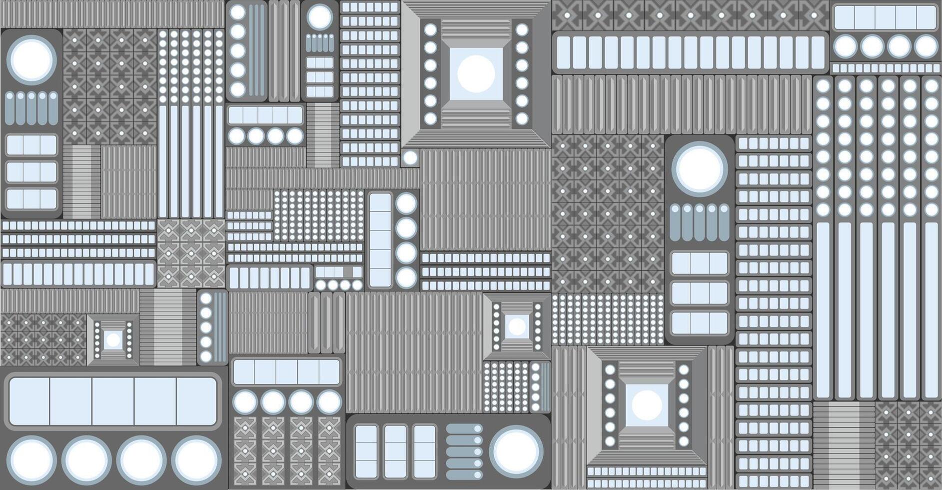 Metal and lights futuristic background vector