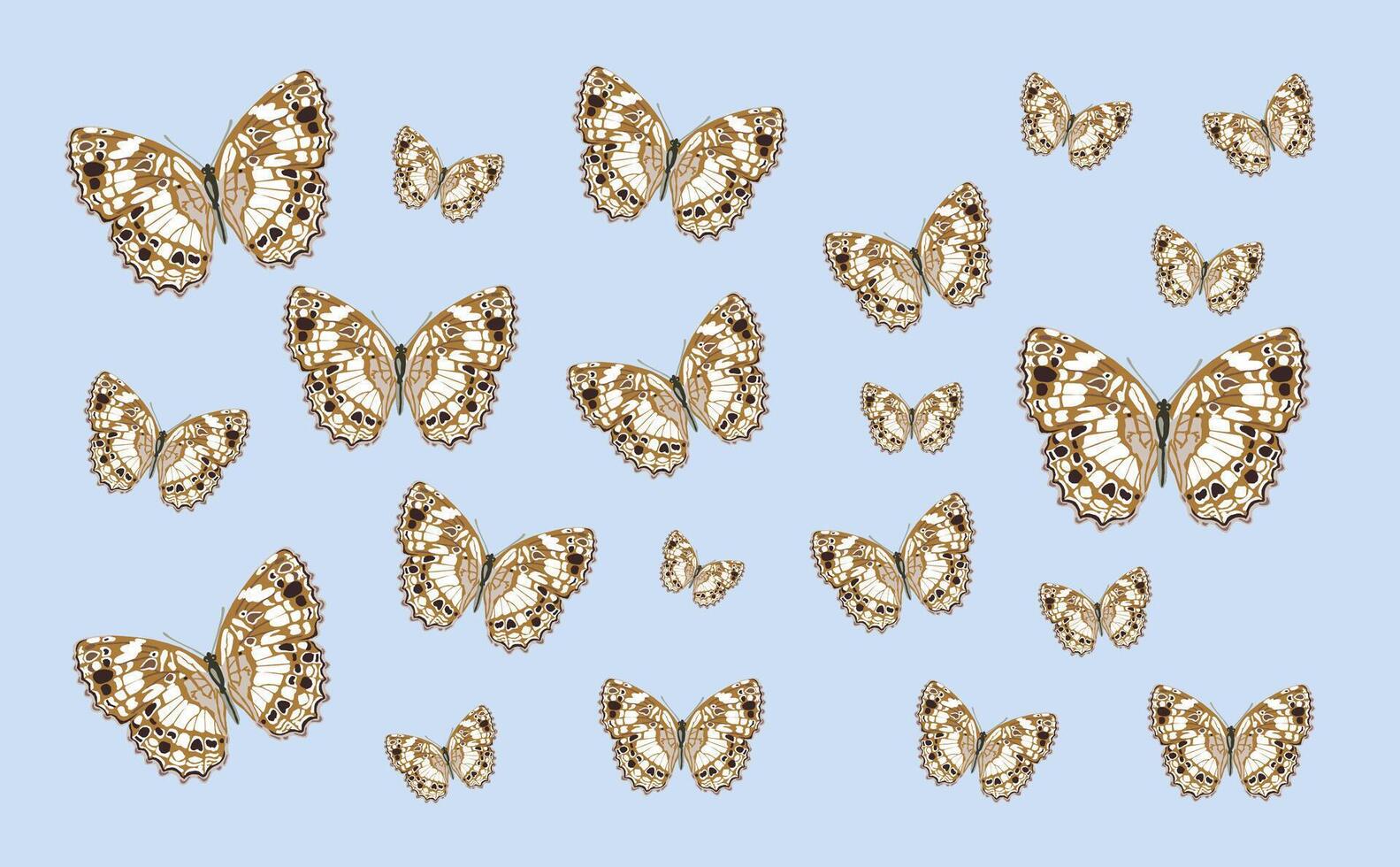 Stain butterflies background vector