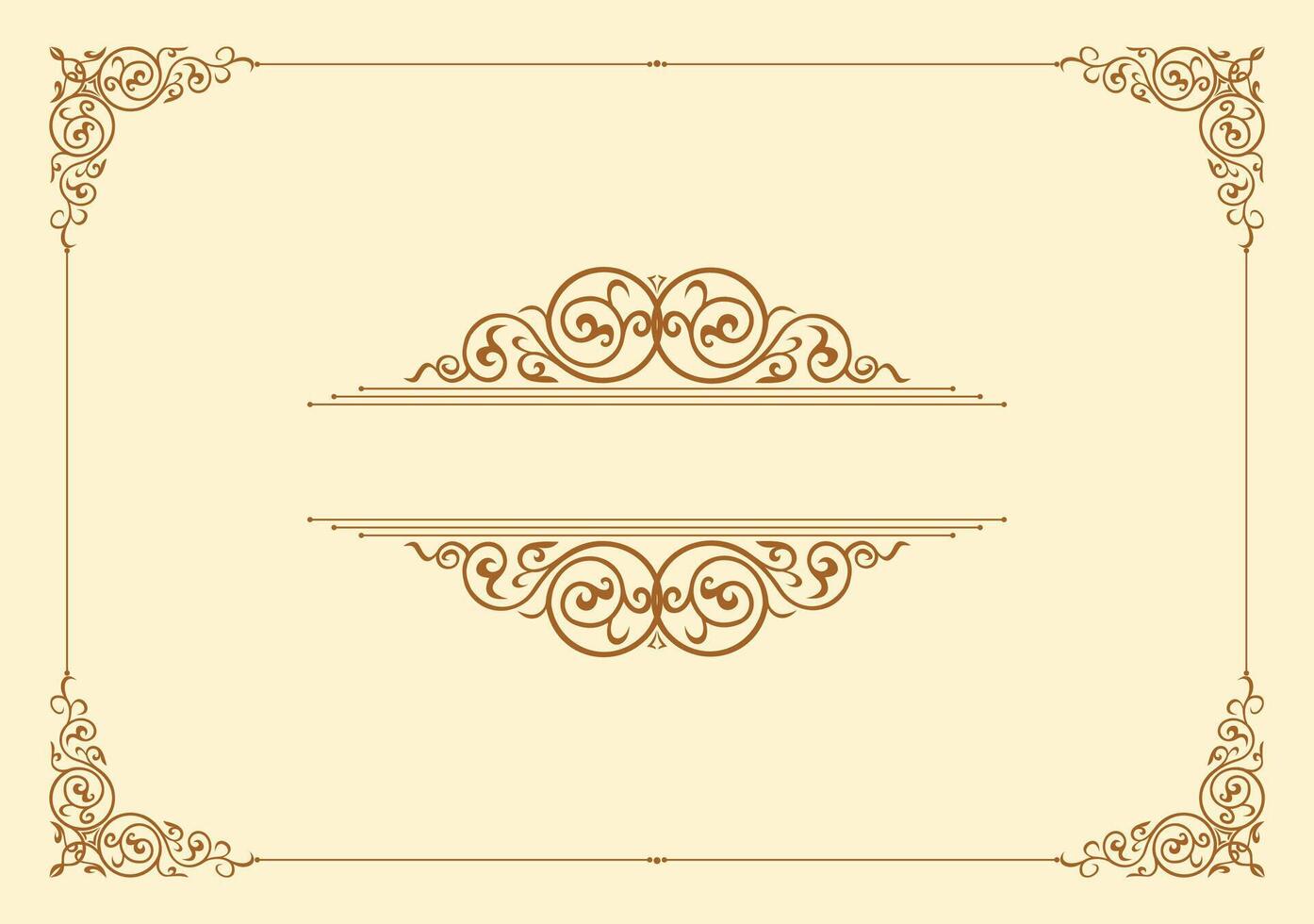 Frame with vegetal Ornament vector