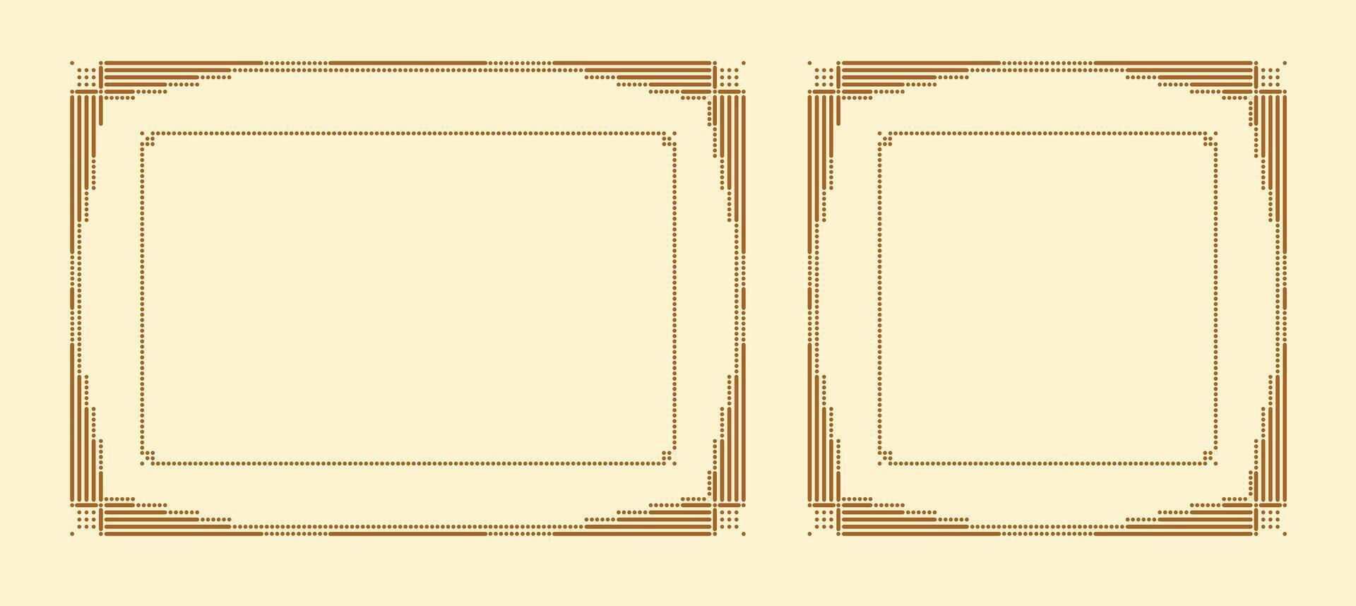 Frame with dots vector