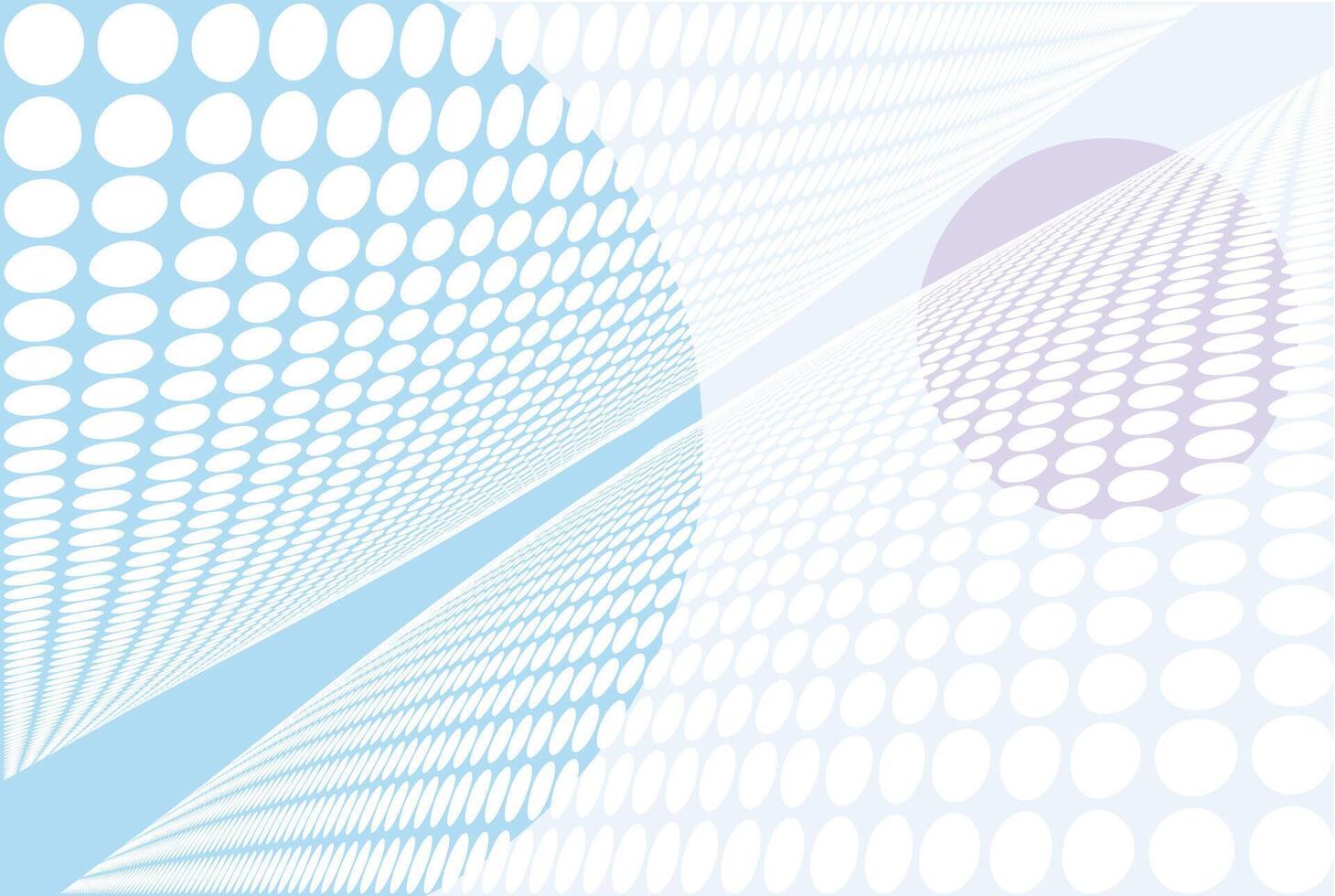 White circles background in perspective vector