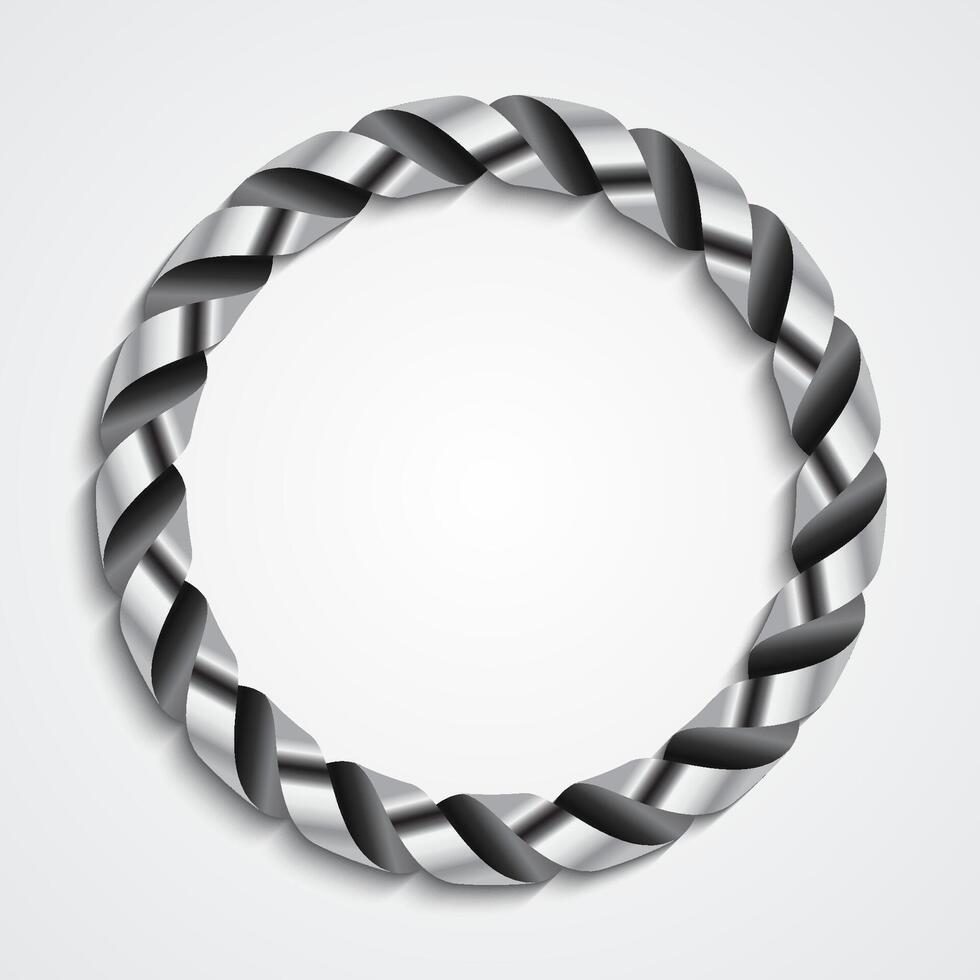 glossy metal circle background vector