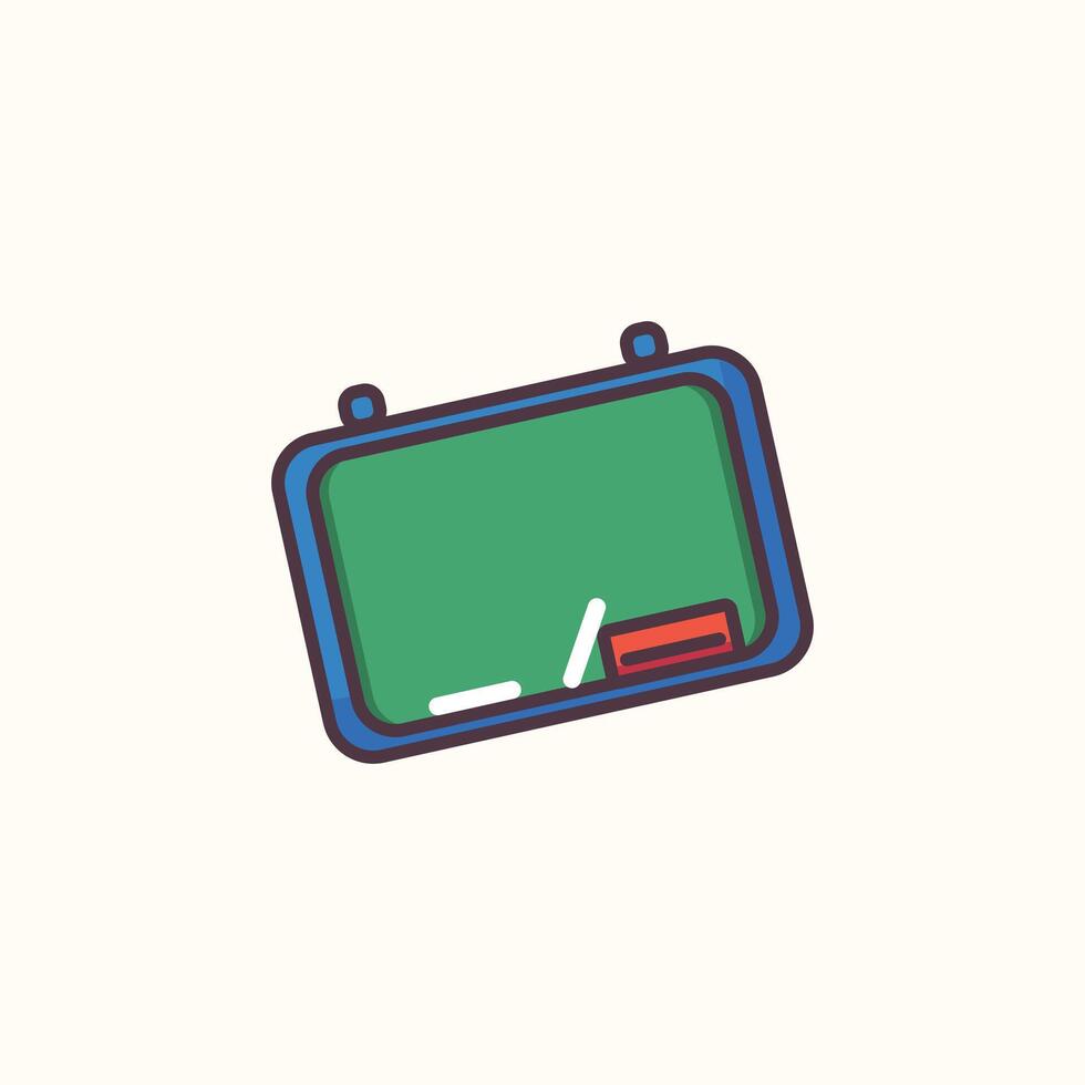 Flat style writing place icon featuring a desk vector
