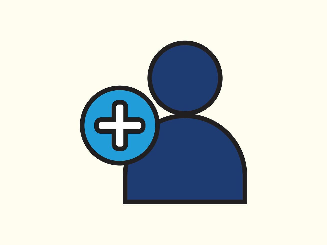 Doctor Icon in Flat Style Design vector