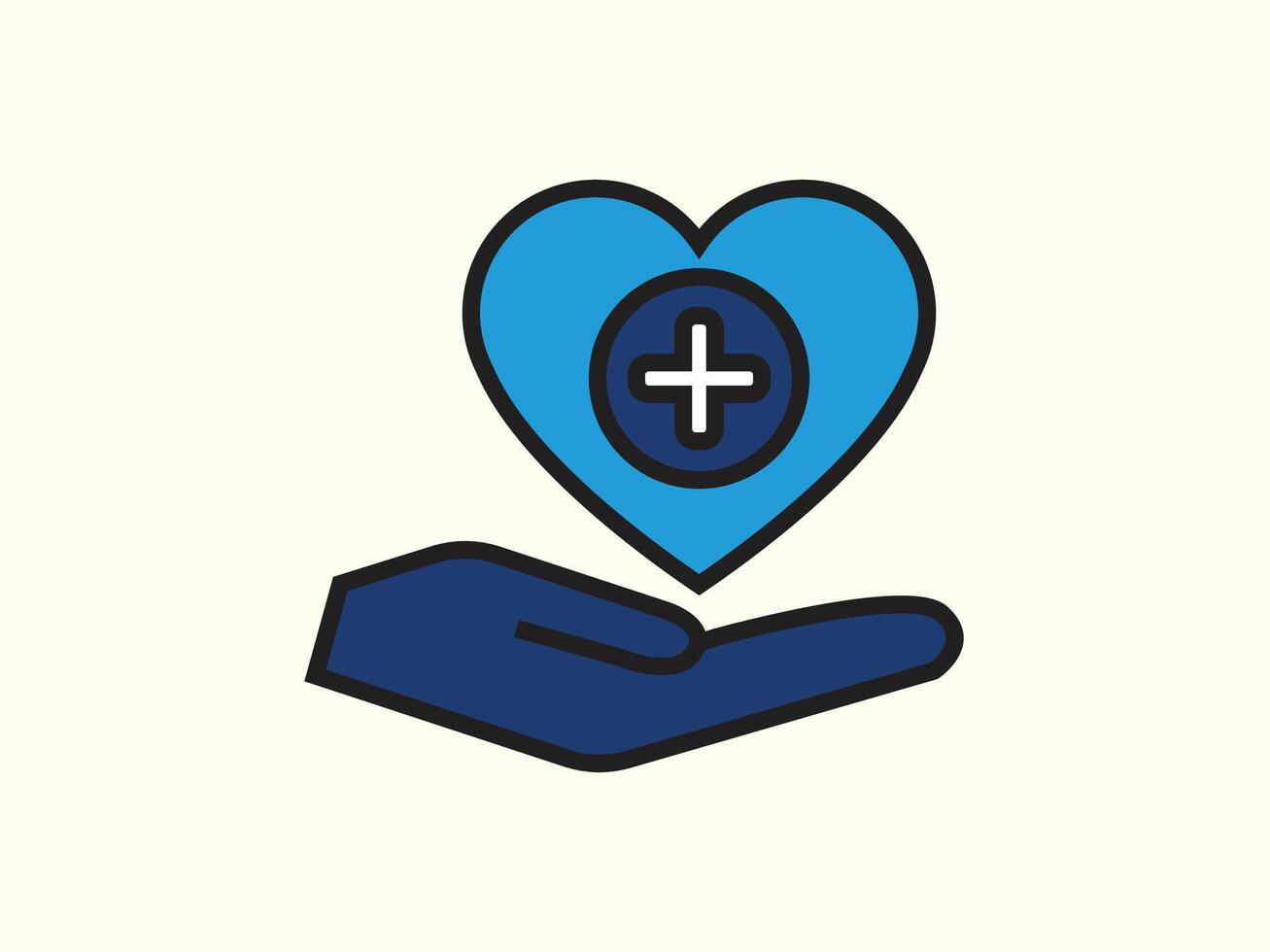 Healthcare Icon in Flat Style Design vector