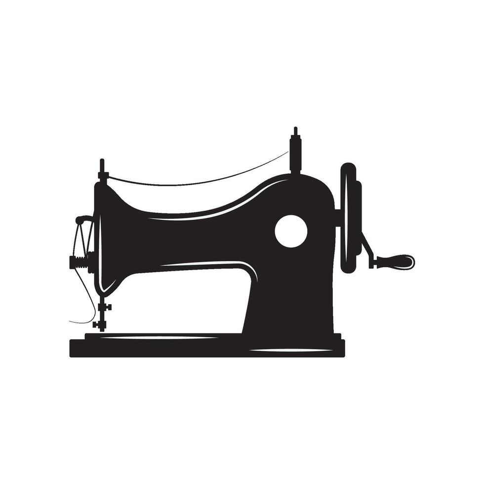 Tailor or textile logo flat design template vector
