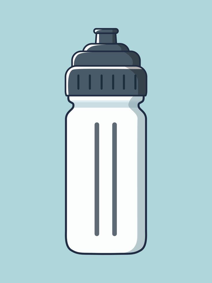 Simple Illustration of Sports Drink Bottle vector