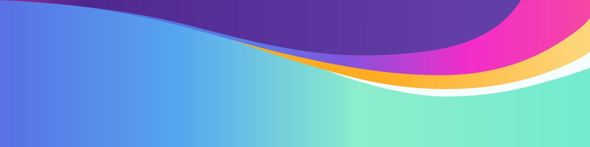 Modern Banner Design With Gradient Colors vector
